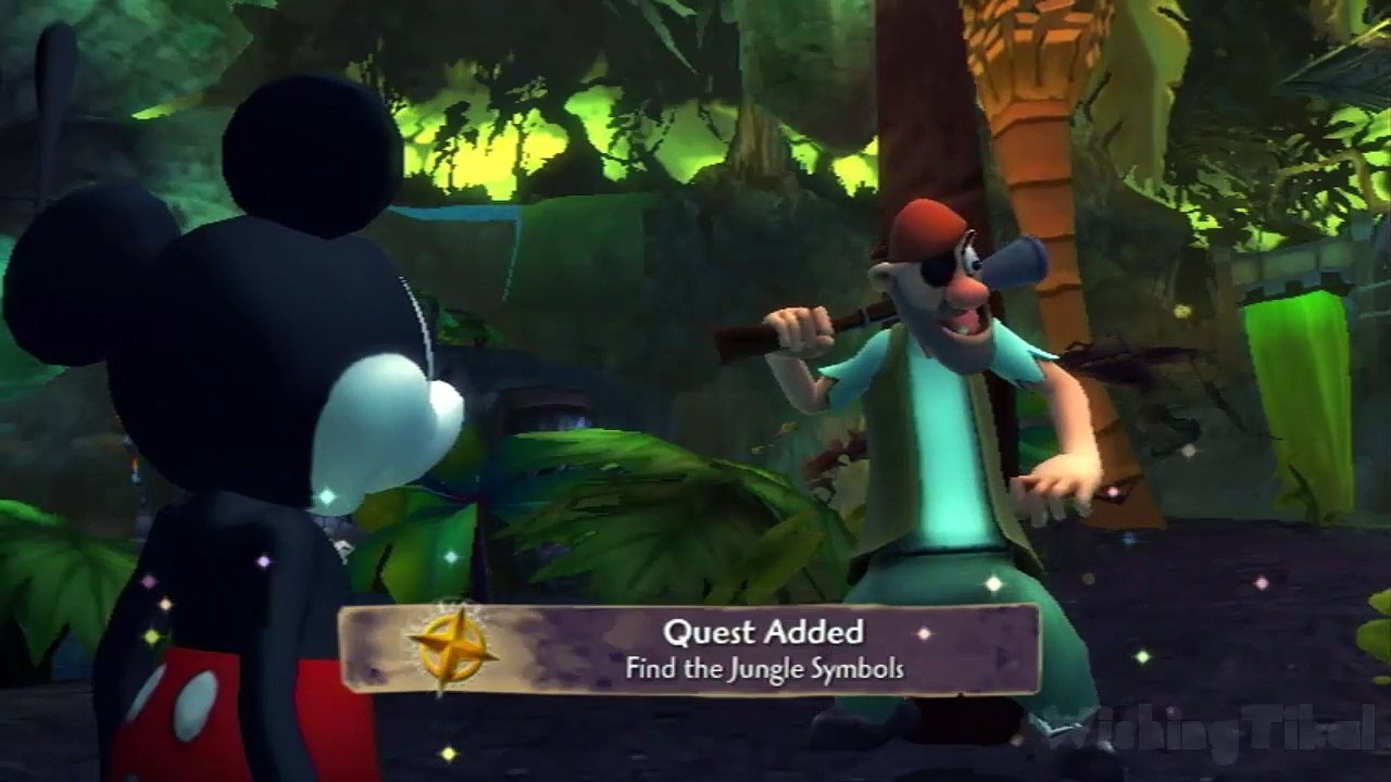 Disney Epic Mickey Walkthrough Part 10 (Wii) The Jungle [No Commentary]