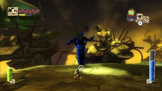 Disney Epic Mickey Walkthrough Part 14 (Wii) Mt. Osmore Caverns + Boss (Shadow Blot) [No Commentary]
