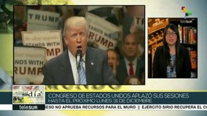 EEUU: cierre parcial del gobierno continuará hasta el 31 de diciembre