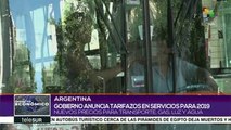 Argentina: gobierno anuncia nuevos tarifazos en servicios para el 2019