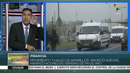 Download Video: Francia: nuevas manifestaciones de Chalecos Amarillos para fin de año