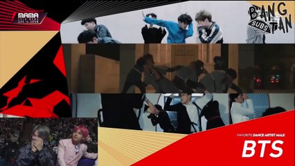 [ENG] 181212 MAMA in Japan - BTS Wins Favorite Dance Artist Male