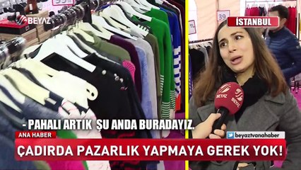Bu çadırda ayakkabı 1, gömlek 5 lira!