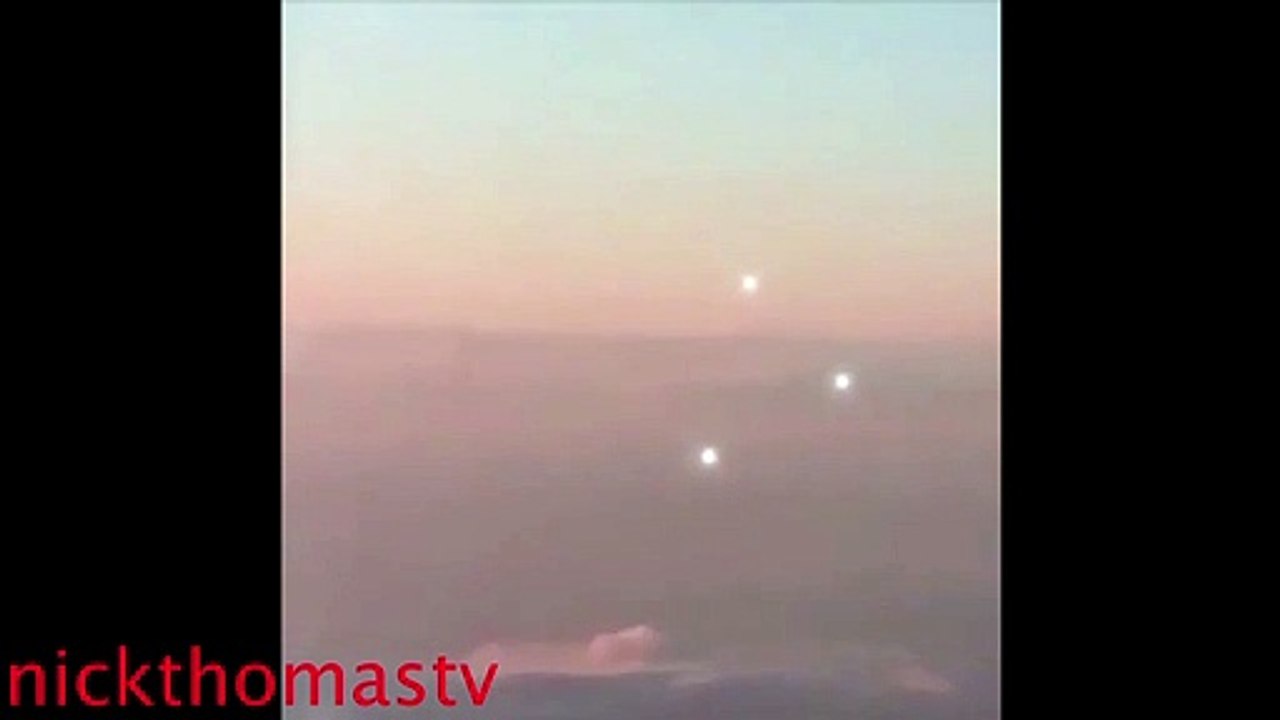 3 White UFOs chasing a passenger plan dec 28 2018