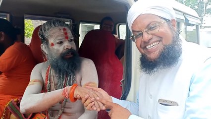 Very Latest Viral news!!साधू ने रुक कर मुफ्ती हारून नदवी को क्या कहा _Mufti Haroon Nadvi par Sadhu bhi Fida