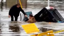 Witnesses of dramatic car rescue speak out about flood dangers