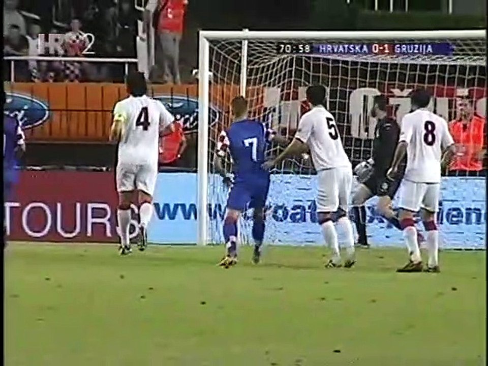 Hrvatska - Gruzija 2_1 3.6.2011. brdo šansi i golovi