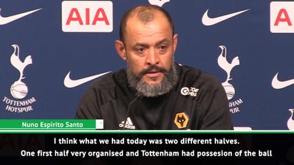 Скачать видео: Nuno Santo hails Wolves' second half performance against Tottenham