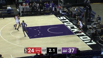 Cameron Reynolds rises up and throws it down