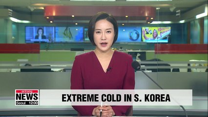 Extremely cold weekend in S. Korea; some relief next week