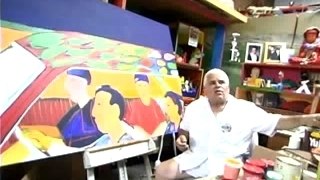 The Chicano Artist Studio: Magu's Painting Video #2