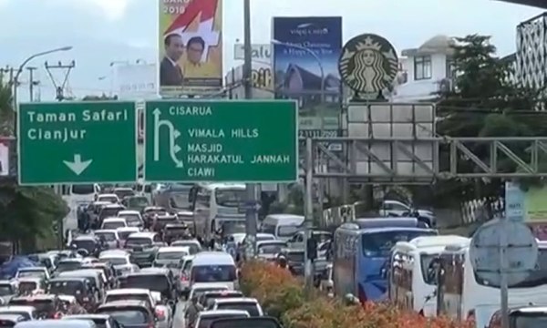Malam Tahun Baru 2019, Jalur Puncak Ditutup 12 Jam