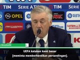 Sepakbola Italia Membuat Kesalahan Dengan Tidak Menghentikan Pertandingan Melawan Inter - Ancelotti