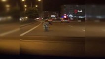 Motosiklet Üzerindeki Tehlikeli Oyun Kamerada