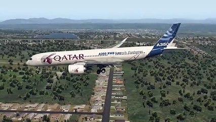A350 Trys To Land, However It Has To Go Around Because of Technical Issue | Xplane 11