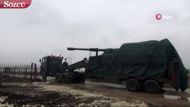 Suriye sınırına obüs desteği