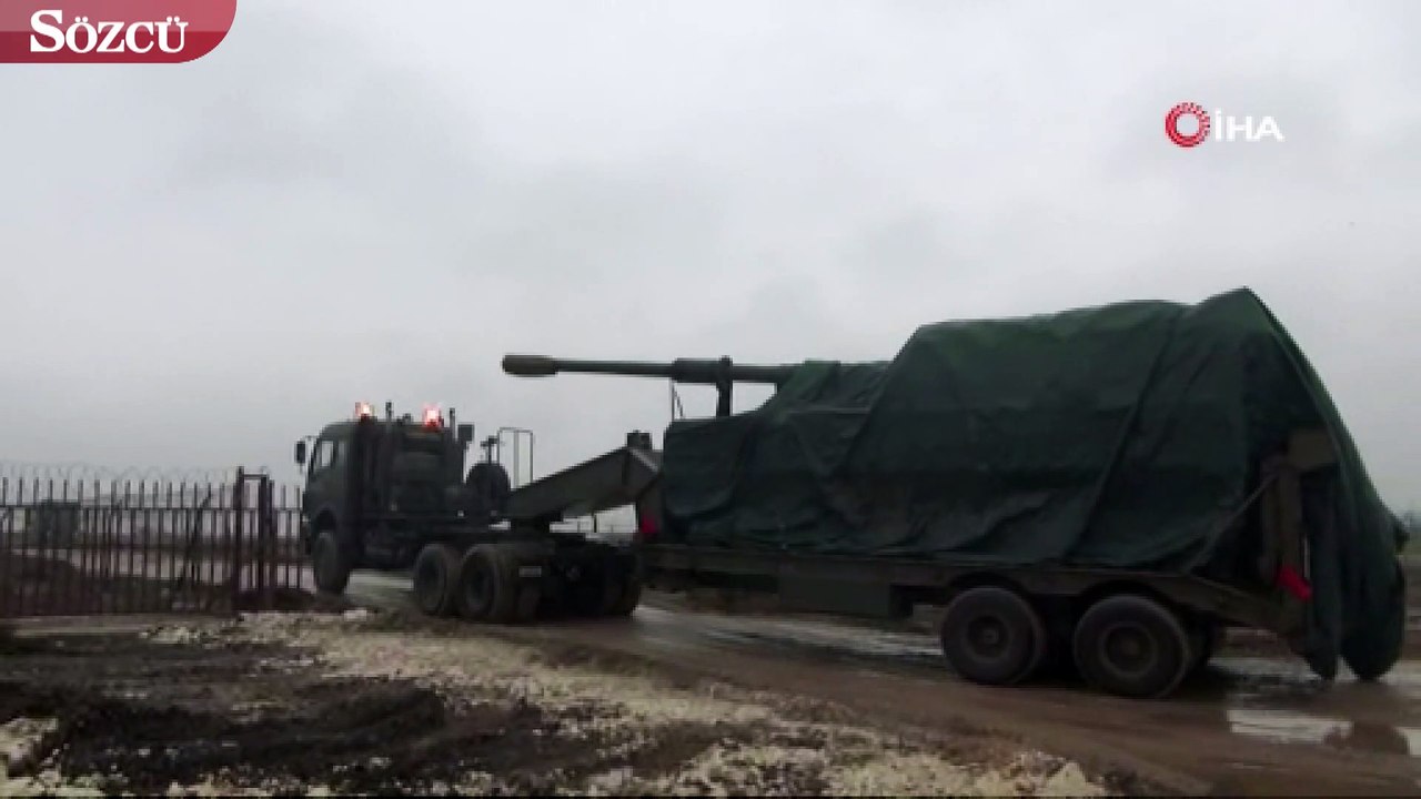 Suriye sınırına obüs desteği