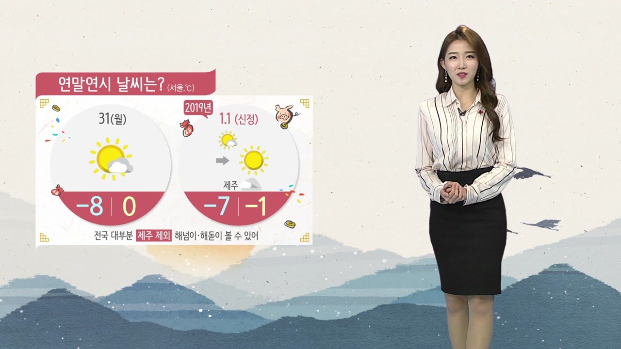 [날씨] 연말연시 예년보다 추워...내일 아침 서울 -8도 / YTN