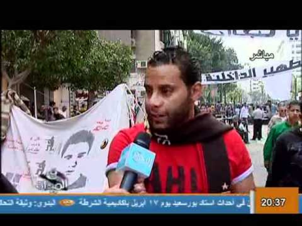 فيديو تغطية لاعتصام الالتراس وتعليقهم على القصاص ومدى تجاوب المسئولين