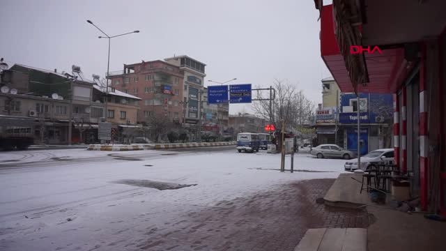 Adıyaman Besni ve Gölbaşı'na Mevsimin İlk Karı Düştü