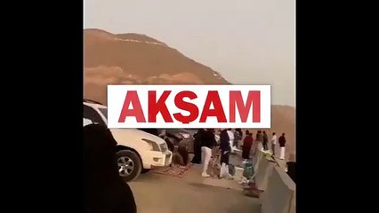 BAE’deki helikopterin düşme anı görüntülendi