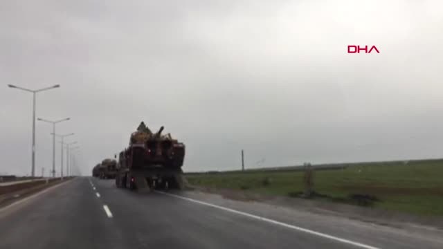 Şırnak Suriye Sınırına Askeri Sevkiyat