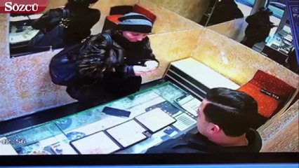 Çaldığı yüzüğü yuttu