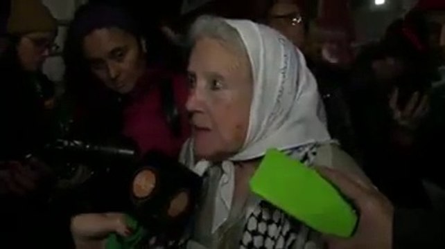 Nora Cortiñas se solidariza con Palestina