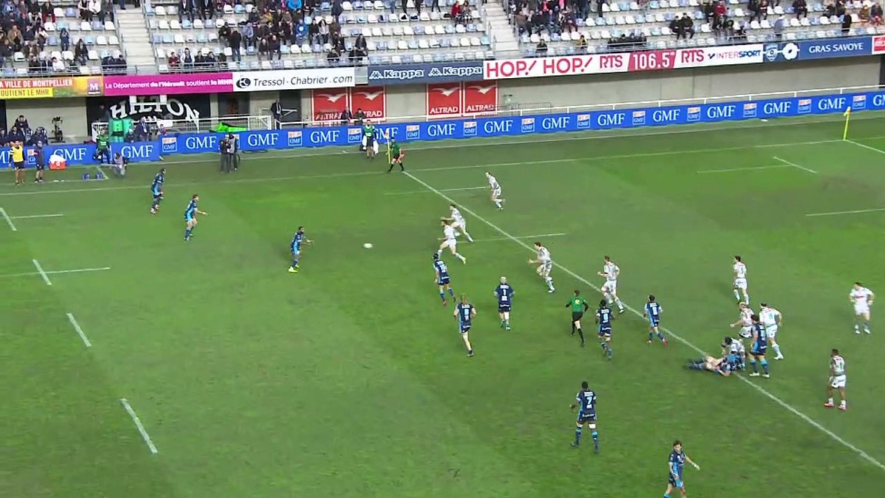 TOP 14 - Essai Nemani NADOLO (MHR) - Montpellier - Pau - J13 - Saison 2018/2019