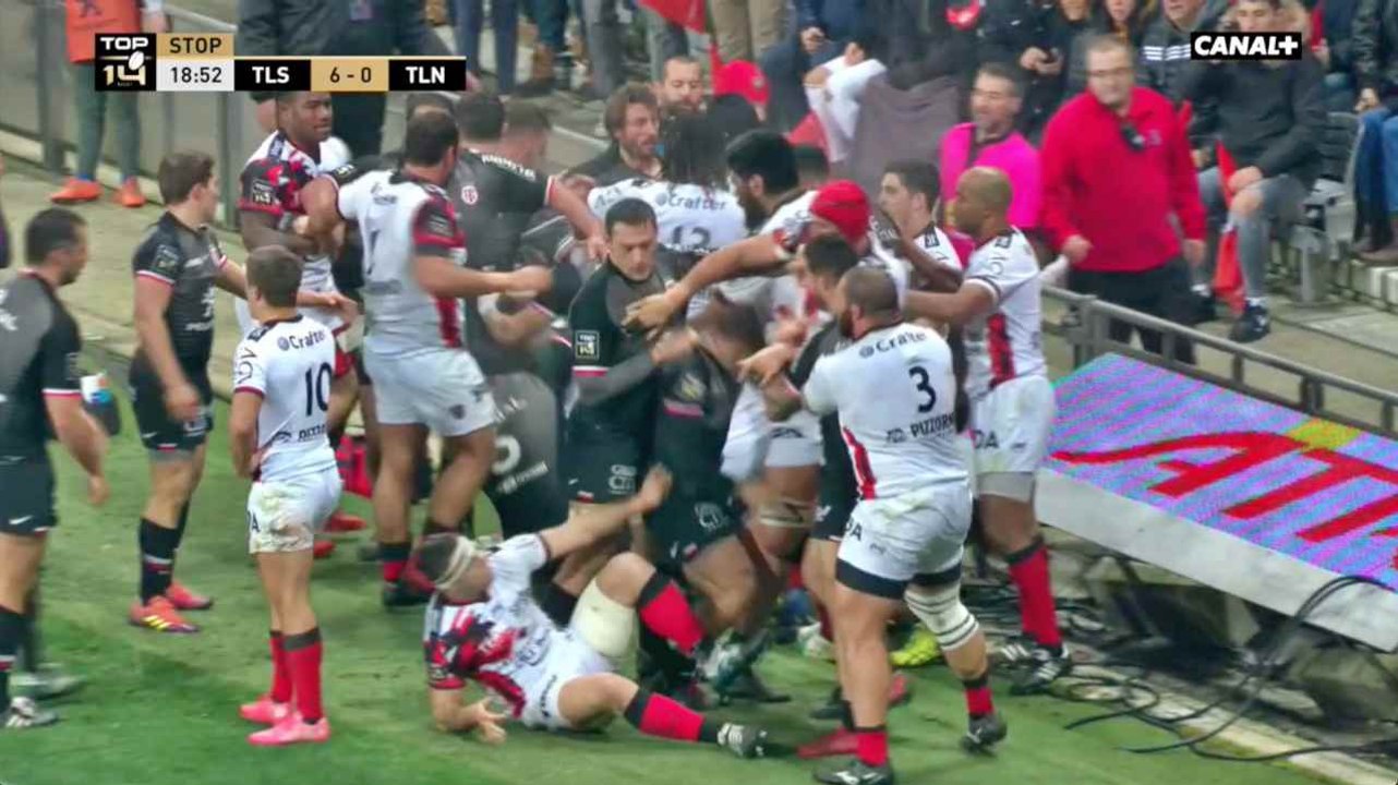 Une bagarre générale éclate entre les joueurs de Toulouse et du RCT