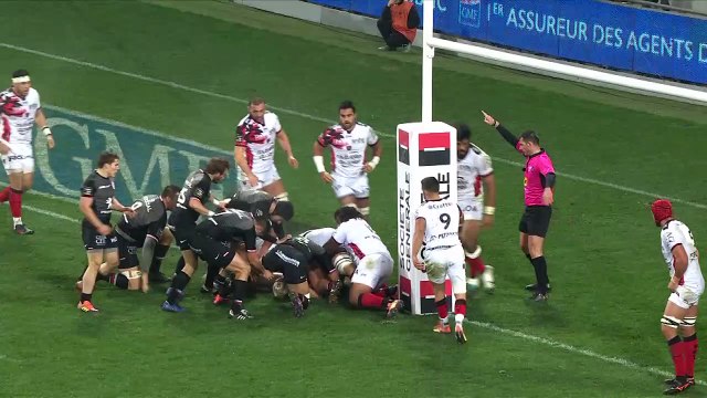 TOP 14 - Essai Yoann HUGET (ST) - Toulouse - Toulon - J13 - Saison 2018/2019