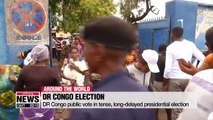 DR Congo public vote in tense, long-delayed presidential election