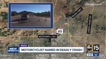 Motorcyclist killed in crash on Usery Pass Road identified