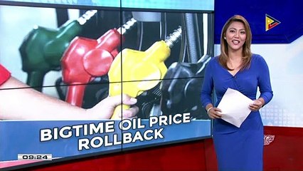 Bigtime rollback sa presyo ng langis, ipinatupad