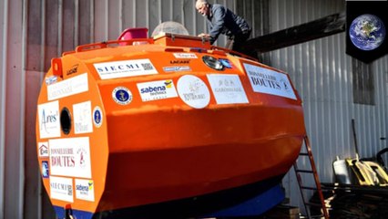 Frenchman attempts to cross the Atlantic using a barrel