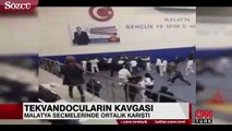 Malatya'da tekvando seçmelerinde kavga çıktı