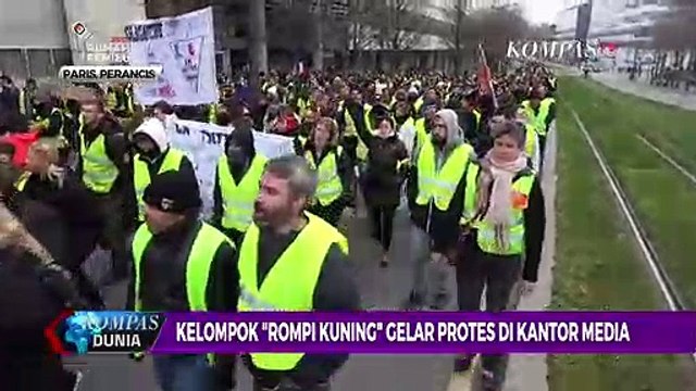 Kelompok Rompi Kuning Gelar Protes di Kantor Media