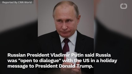Putin Says Russia 'Open To Dialogue' With US In Holiday Message