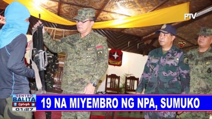 19 na miyembro ng NPA, sumuko