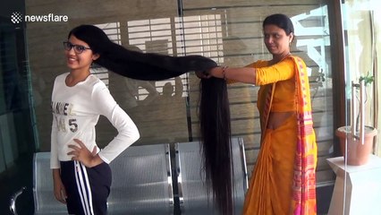 Is this Rapunzel in real life? Indian girl sets world record with five foot, seven inches-long hair