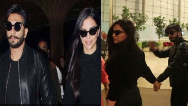 Deepika Padukone and Ranveer Singh leave for Honeymoon, spotted at Mumbai airport | FilmiBeat