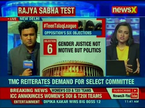 Triple Talaq Bill: Rajya Sabha adjourned till 2 PM, Mehbooba Mufti on Triple talaq