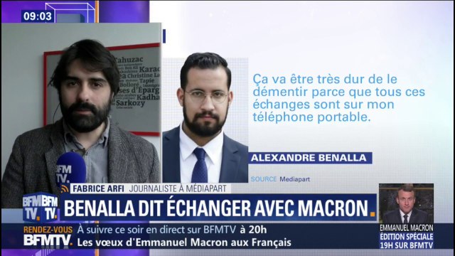 Fabrice Arfi (Mediapart): J'ai des raisons de penser que ce qu'Alexandre Benalla m'a dit est vrai