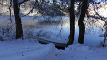 Zinav Gölü'nde Eşsiz Kış Güzelliği