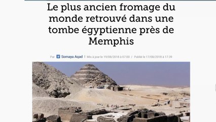 Le plus ancien fromage du monde retrouvé dans une tombe égyptienne