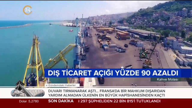 Dış ticaret açığı yüzde 90 azaldı