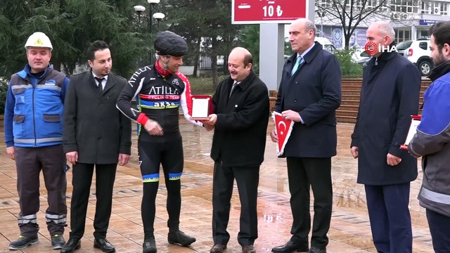 4. Sarıkamış Şehitlerini Anma Bisiklet Turu'nda bisikletçiler Trabzon'a ulaştı
