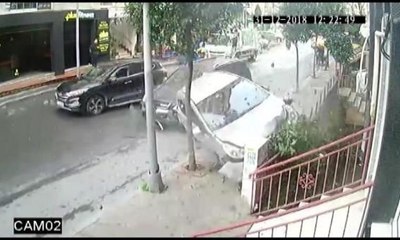 Şişli'de kovalamaca kaza ile sonuçlandı