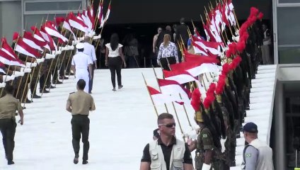 Segurança reforçada no último ensaio antes da posse