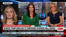 Panel discussing on Sources: Donald Trump unwilling to compromise on border wall demand. #DonaldTrump #BorderWall
